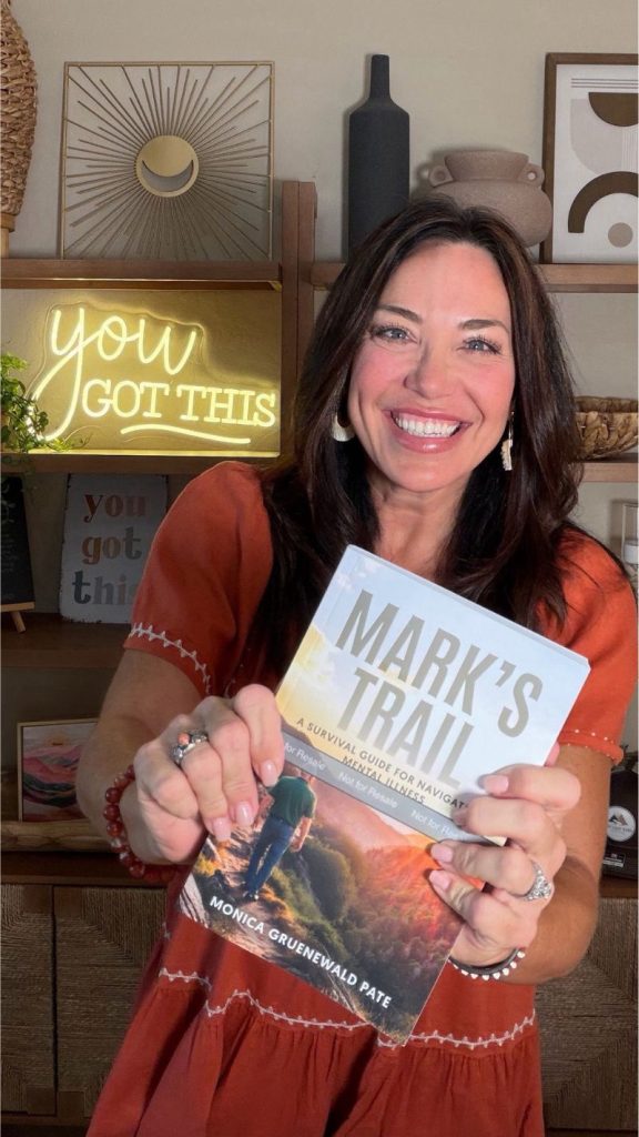 Monica Holding Mark's Trail